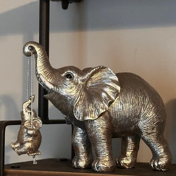 Elephant Jungle Decor African Safari Figurine Animal Mantel Table Decoration New - Picture 2 of 7